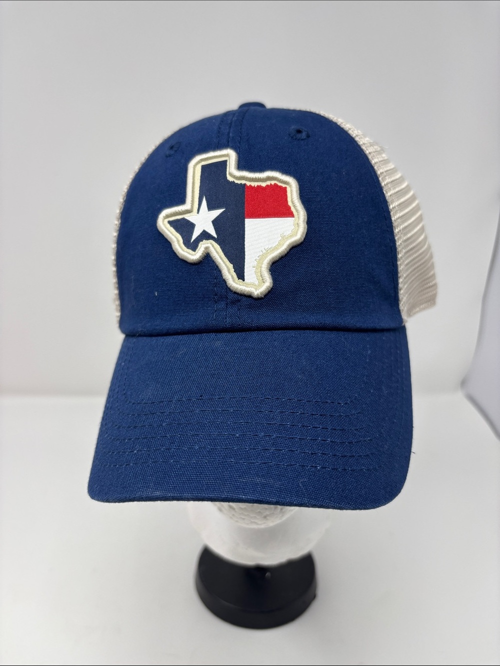 Captivating Navy Trucker Hat with Texas Patch